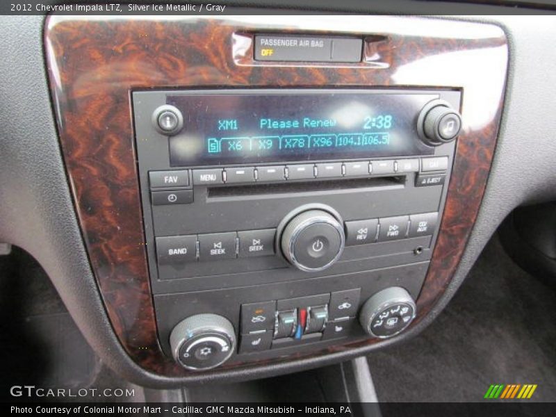 Silver Ice Metallic / Gray 2012 Chevrolet Impala LTZ