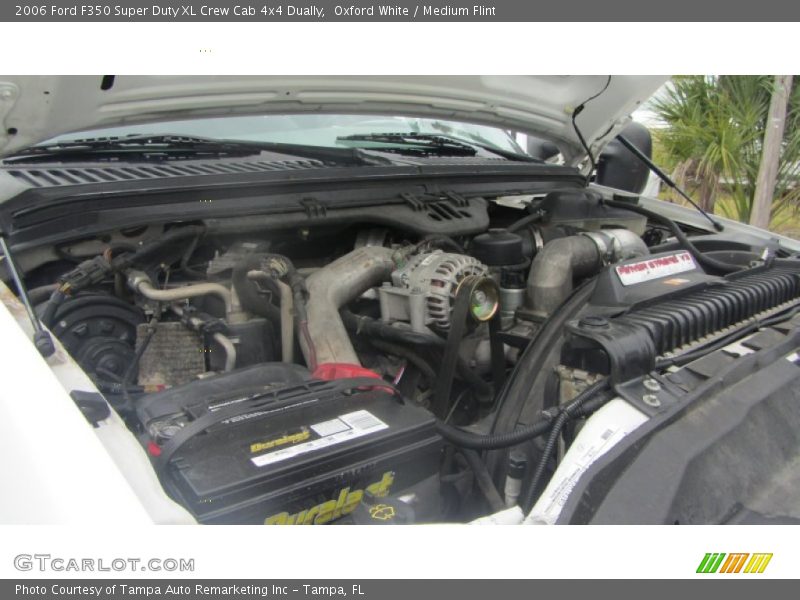 Oxford White / Medium Flint 2006 Ford F350 Super Duty XL Crew Cab 4x4 Dually