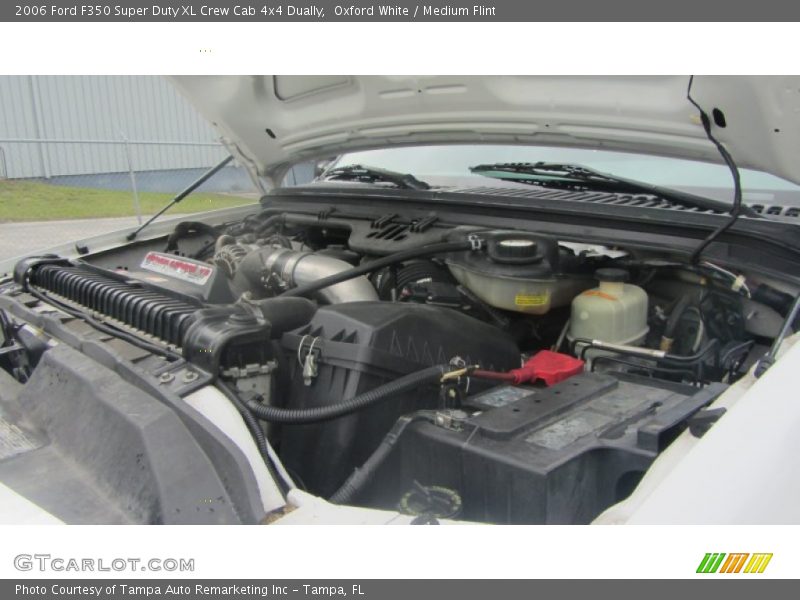 Oxford White / Medium Flint 2006 Ford F350 Super Duty XL Crew Cab 4x4 Dually