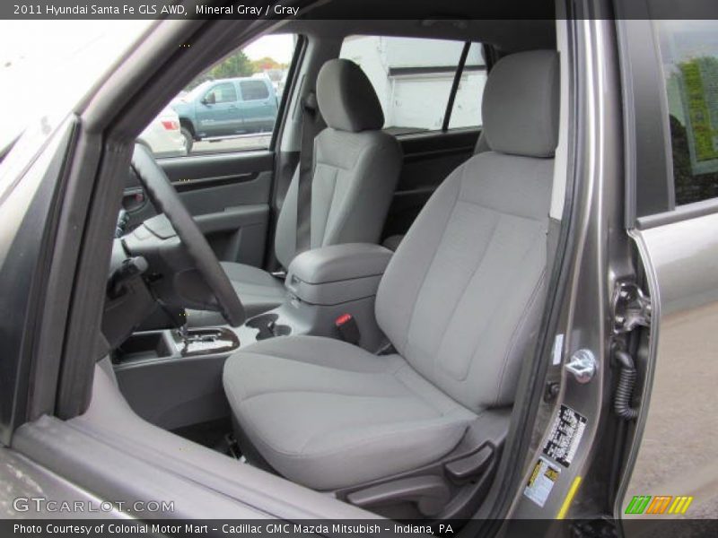 Mineral Gray / Gray 2011 Hyundai Santa Fe GLS AWD
