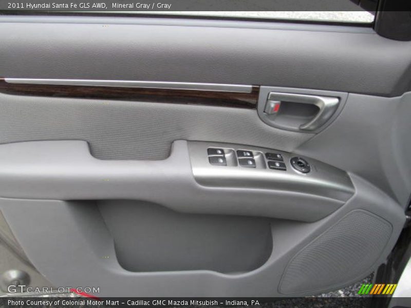 Mineral Gray / Gray 2011 Hyundai Santa Fe GLS AWD
