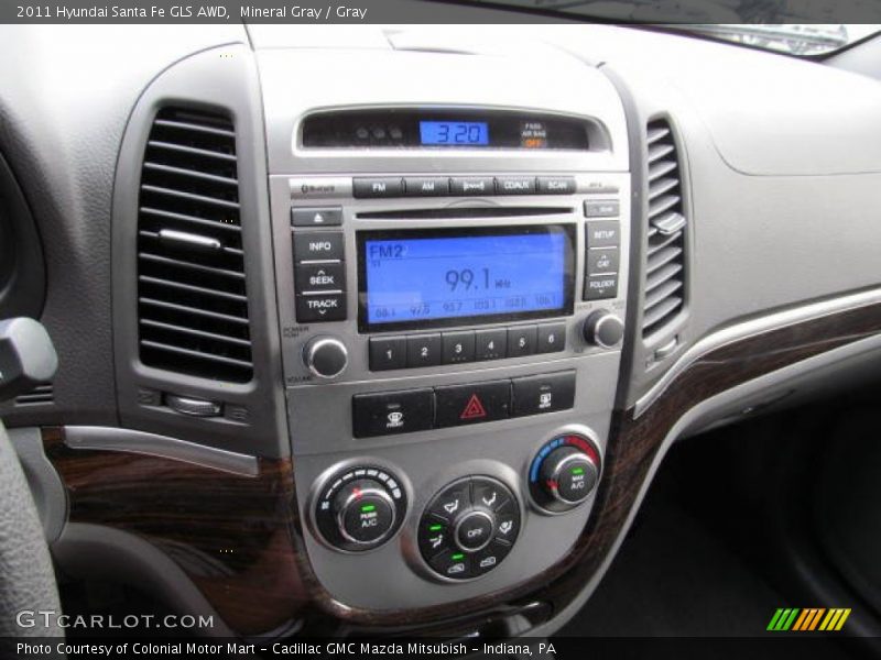 Mineral Gray / Gray 2011 Hyundai Santa Fe GLS AWD