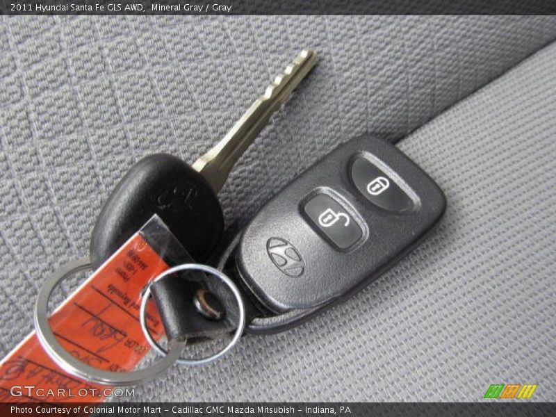 Mineral Gray / Gray 2011 Hyundai Santa Fe GLS AWD