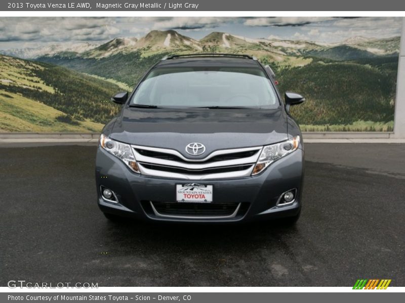 Magnetic Gray Metallic / Light Gray 2013 Toyota Venza LE AWD