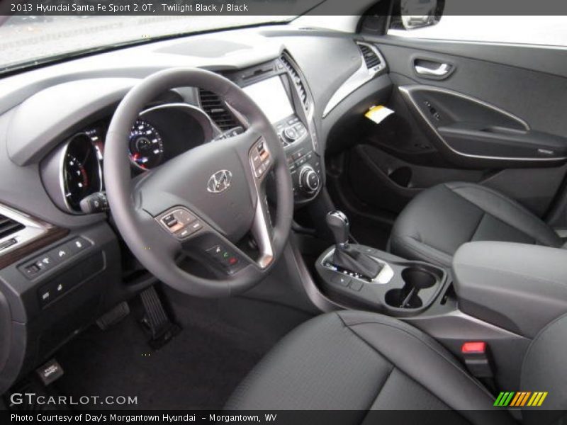 Black Interior - 2013 Santa Fe Sport 2.0T 