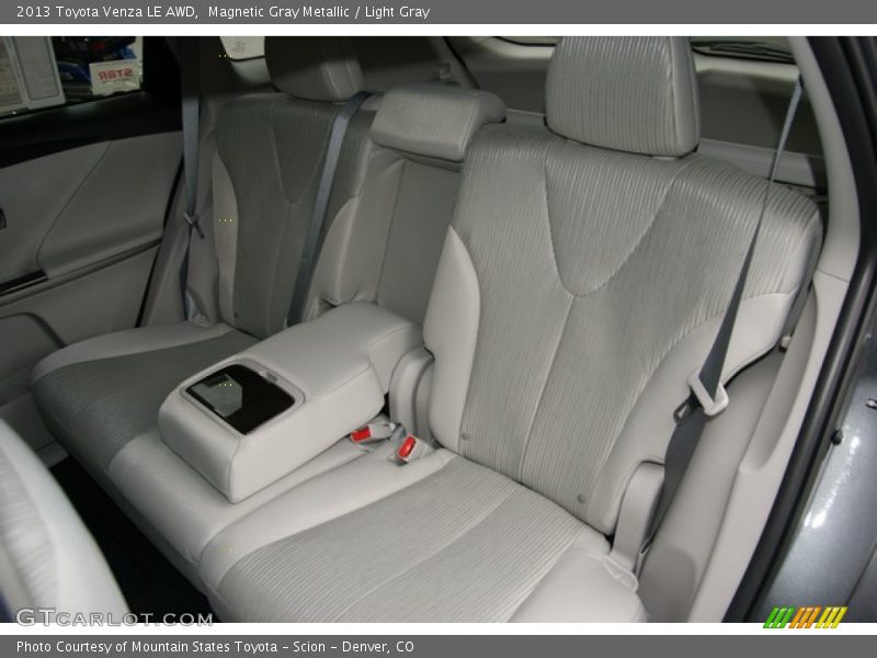Rear Seat of 2013 Venza LE AWD