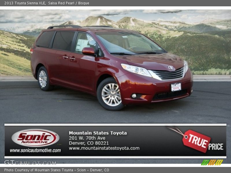 Salsa Red Pearl / Bisque 2013 Toyota Sienna XLE