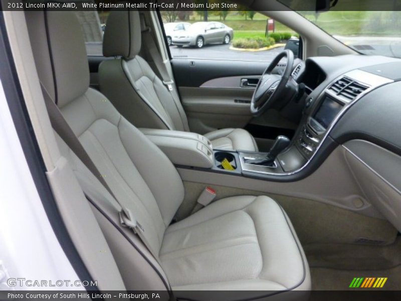 White Platinum Metallic Tri-Coat / Medium Light Stone 2012 Lincoln MKX AWD