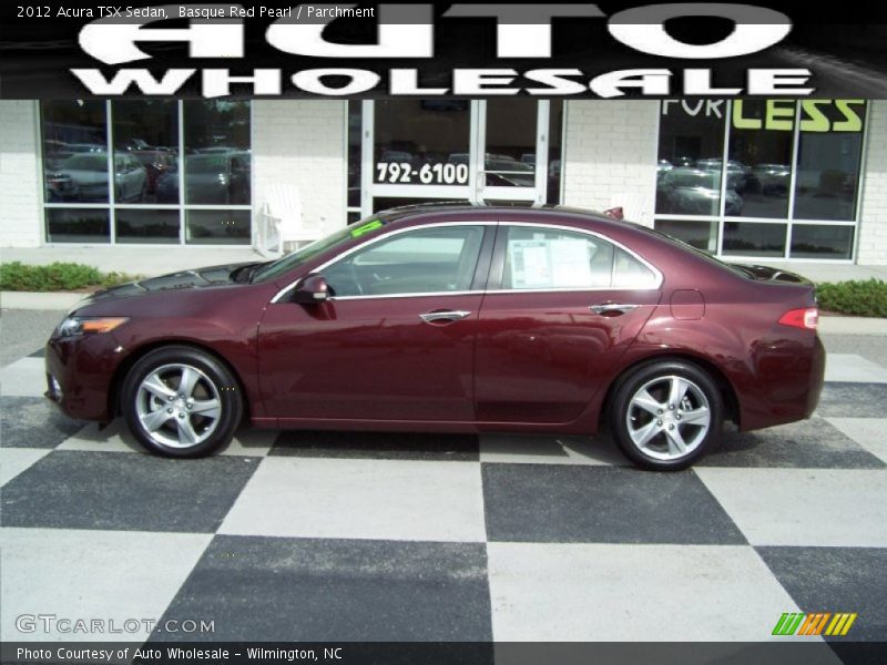 Basque Red Pearl / Parchment 2012 Acura TSX Sedan