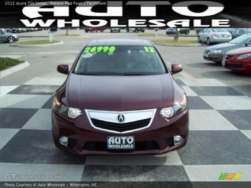 Basque Red Pearl / Parchment 2012 Acura TSX Sedan