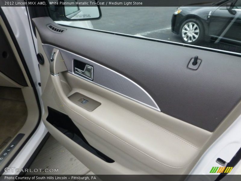 White Platinum Metallic Tri-Coat / Medium Light Stone 2012 Lincoln MKX AWD