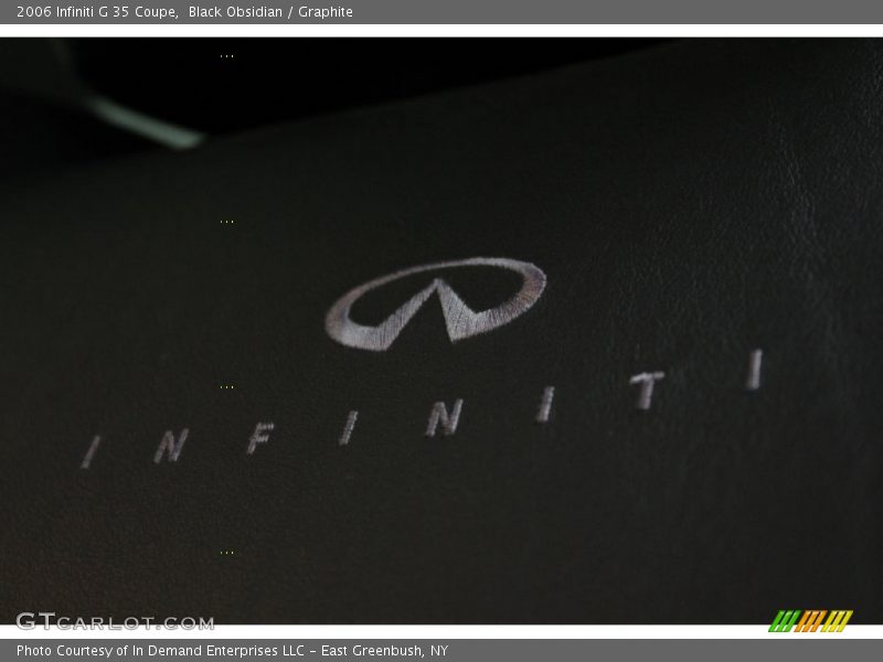 Black Obsidian / Graphite 2006 Infiniti G 35 Coupe