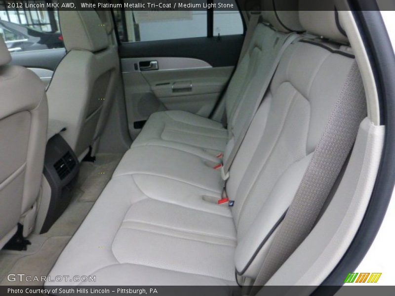 White Platinum Metallic Tri-Coat / Medium Light Stone 2012 Lincoln MKX AWD