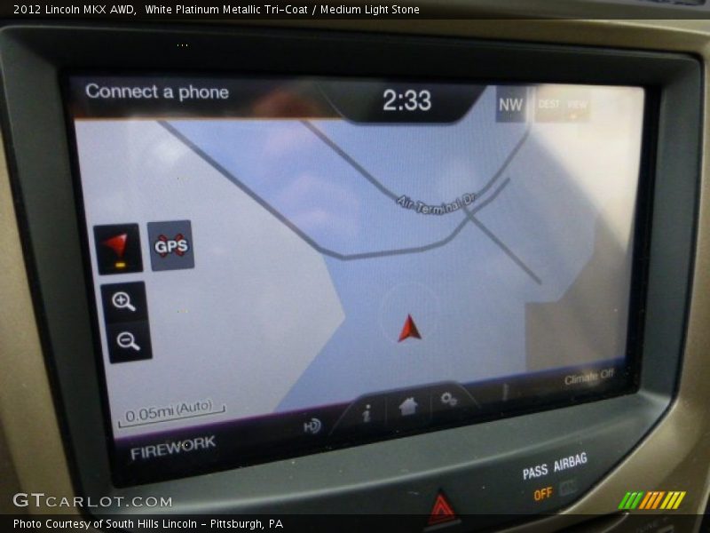White Platinum Metallic Tri-Coat / Medium Light Stone 2012 Lincoln MKX AWD