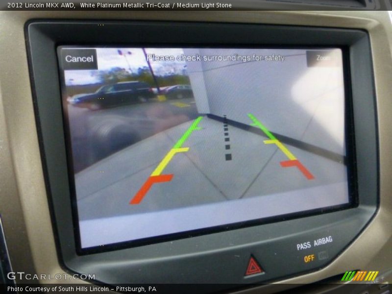 White Platinum Metallic Tri-Coat / Medium Light Stone 2012 Lincoln MKX AWD