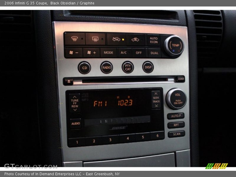Black Obsidian / Graphite 2006 Infiniti G 35 Coupe
