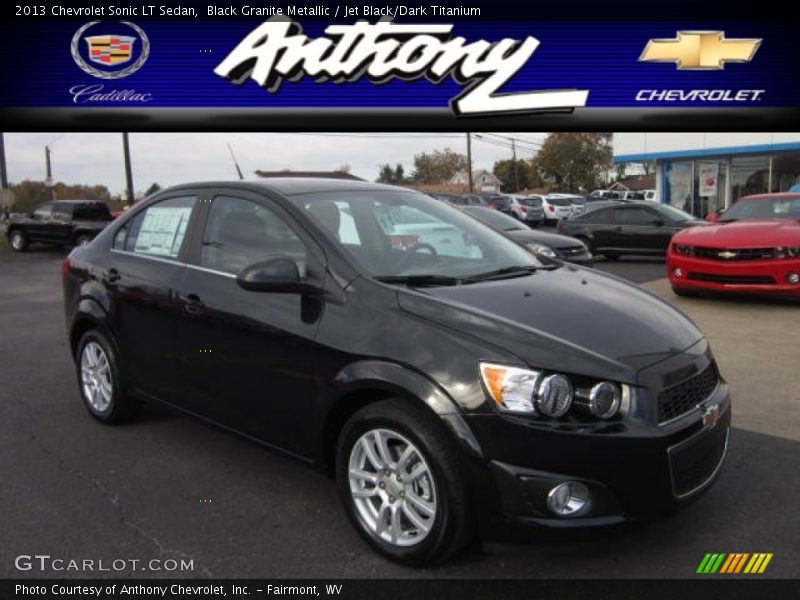 Black Granite Metallic / Jet Black/Dark Titanium 2013 Chevrolet Sonic LT Sedan