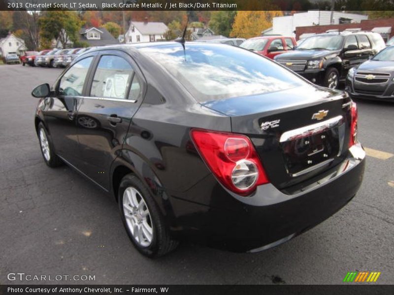 Black Granite Metallic / Jet Black/Dark Titanium 2013 Chevrolet Sonic LT Sedan