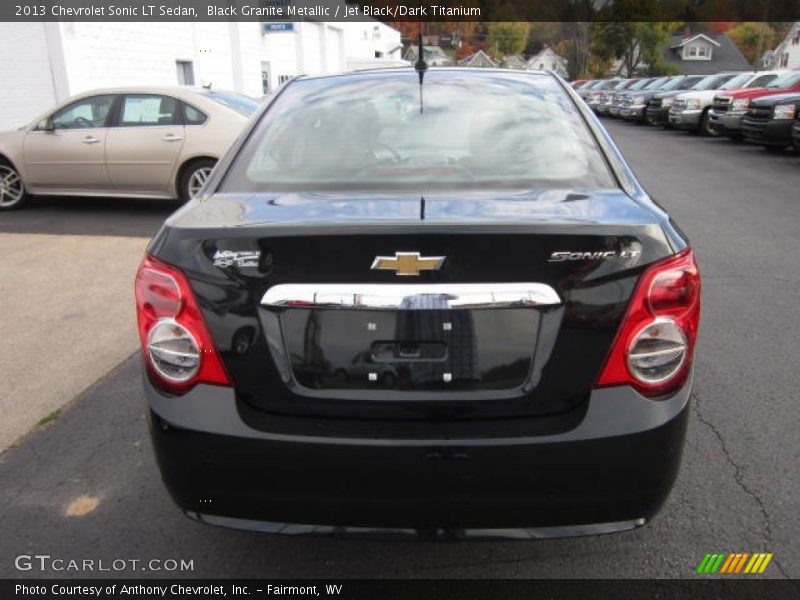 Black Granite Metallic / Jet Black/Dark Titanium 2013 Chevrolet Sonic LT Sedan