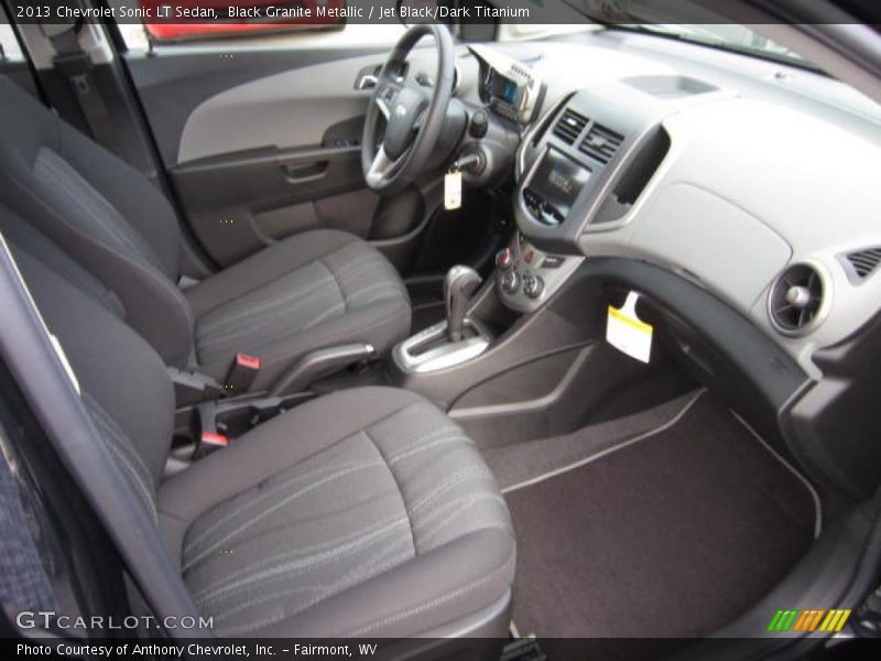 Black Granite Metallic / Jet Black/Dark Titanium 2013 Chevrolet Sonic LT Sedan
