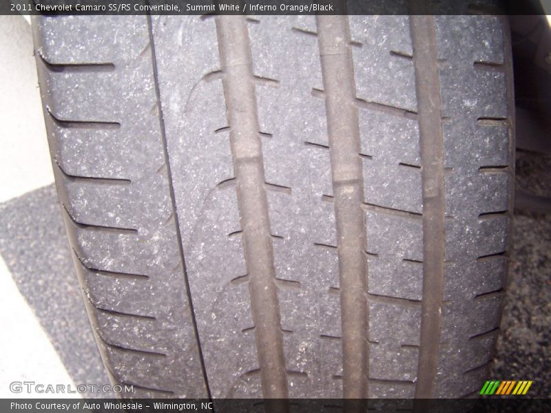 Summit White / Inferno Orange/Black 2011 Chevrolet Camaro SS/RS Convertible