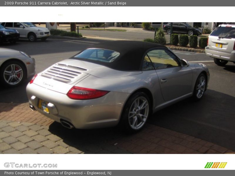 Arctic Silver Metallic / Sand Beige 2009 Porsche 911 Carrera Cabriolet