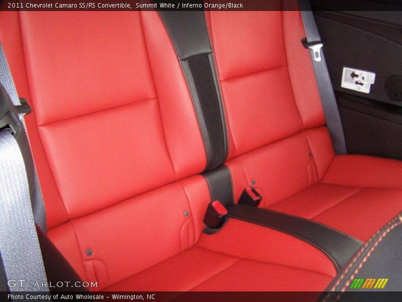 Summit White / Inferno Orange/Black 2011 Chevrolet Camaro SS/RS Convertible
