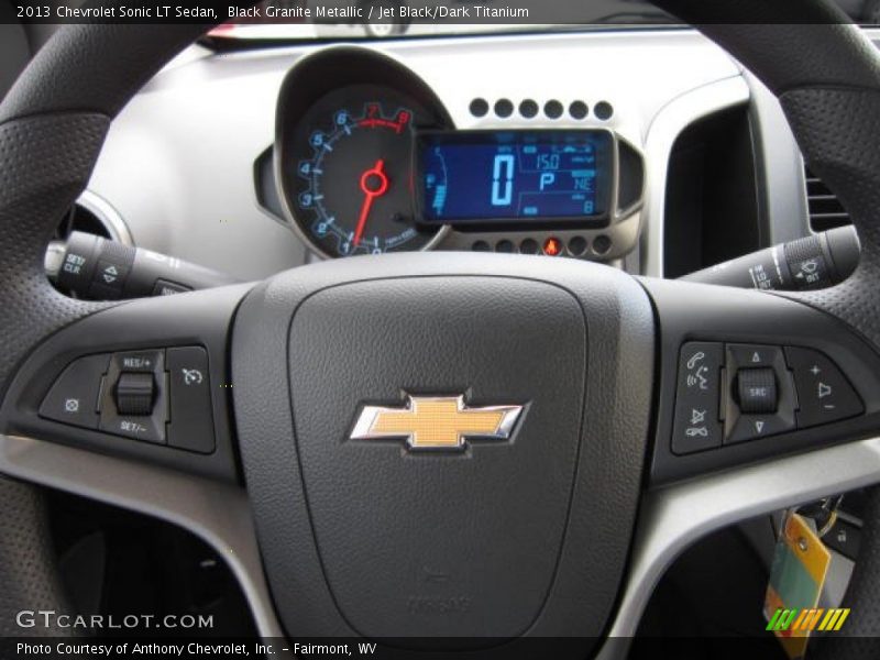Black Granite Metallic / Jet Black/Dark Titanium 2013 Chevrolet Sonic LT Sedan
