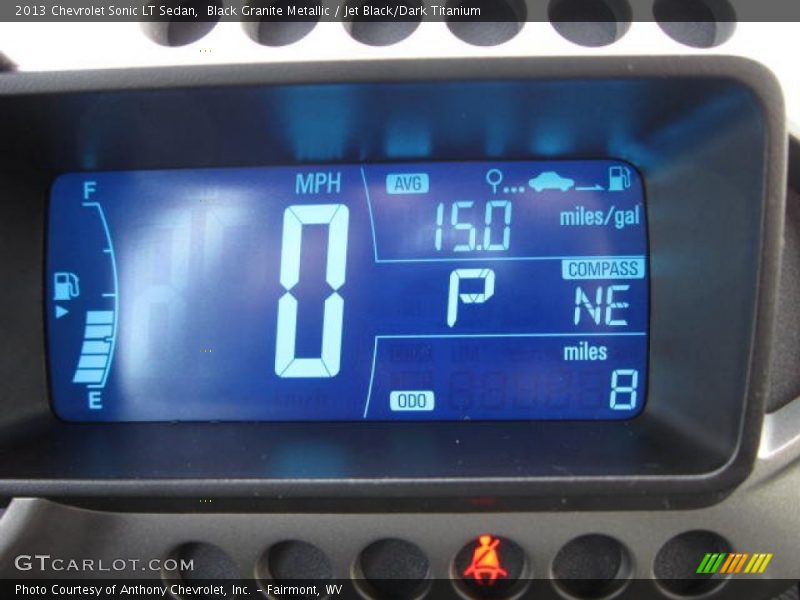 Black Granite Metallic / Jet Black/Dark Titanium 2013 Chevrolet Sonic LT Sedan