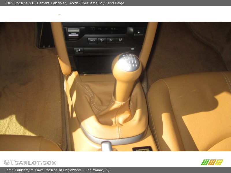 Arctic Silver Metallic / Sand Beige 2009 Porsche 911 Carrera Cabriolet