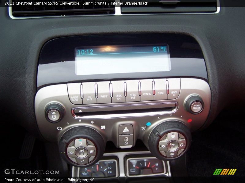 Summit White / Inferno Orange/Black 2011 Chevrolet Camaro SS/RS Convertible
