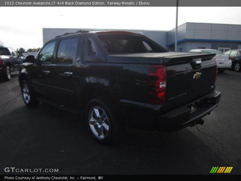 Fairway Metallic / Ebony 2013 Chevrolet Avalanche LT 4x4 Black Diamond Edition