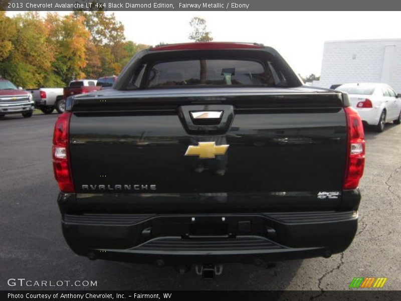 Fairway Metallic / Ebony 2013 Chevrolet Avalanche LT 4x4 Black Diamond Edition