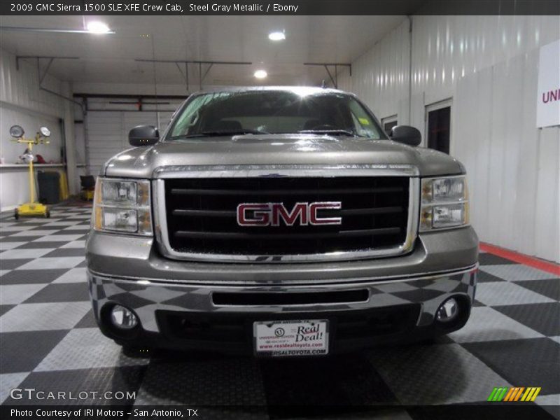Steel Gray Metallic / Ebony 2009 GMC Sierra 1500 SLE XFE Crew Cab