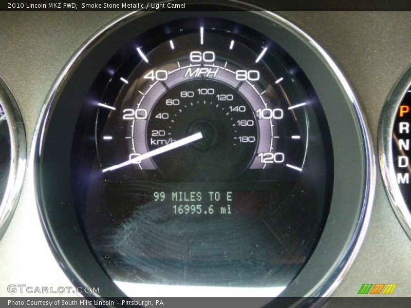 Smoke Stone Metallic / Light Camel 2010 Lincoln MKZ FWD