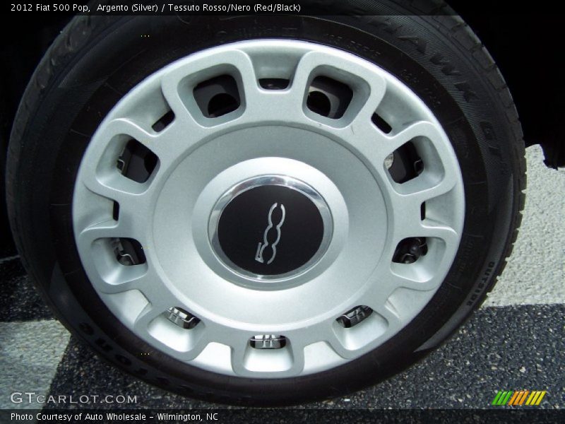 Argento (Silver) / Tessuto Rosso/Nero (Red/Black) 2012 Fiat 500 Pop