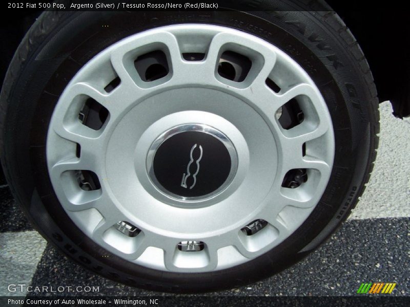 Argento (Silver) / Tessuto Rosso/Nero (Red/Black) 2012 Fiat 500 Pop