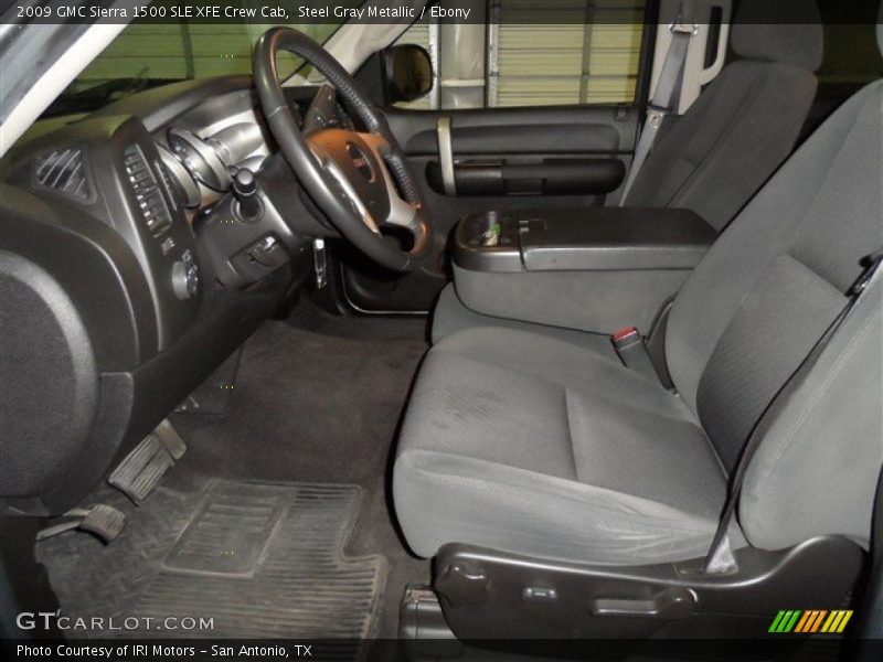 Steel Gray Metallic / Ebony 2009 GMC Sierra 1500 SLE XFE Crew Cab