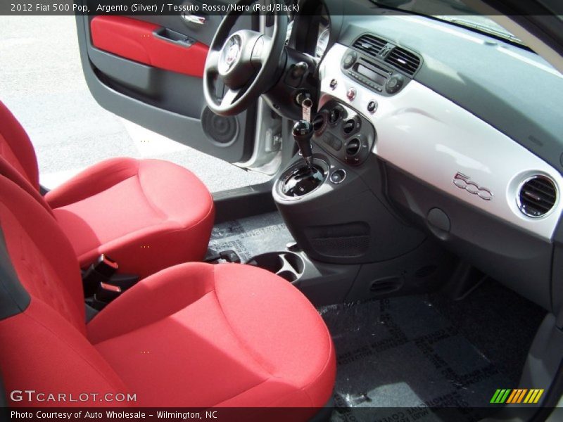  2012 500 Pop Tessuto Rosso/Nero (Red/Black) Interior