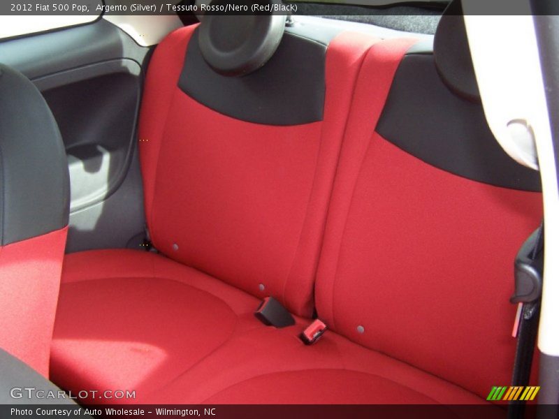 Argento (Silver) / Tessuto Rosso/Nero (Red/Black) 2012 Fiat 500 Pop