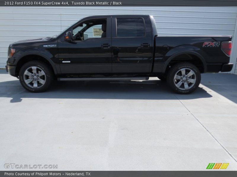 Tuxedo Black Metallic / Black 2012 Ford F150 FX4 SuperCrew 4x4