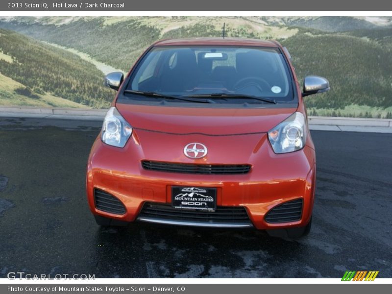 Hot Lava / Dark Charcoal 2013 Scion iQ