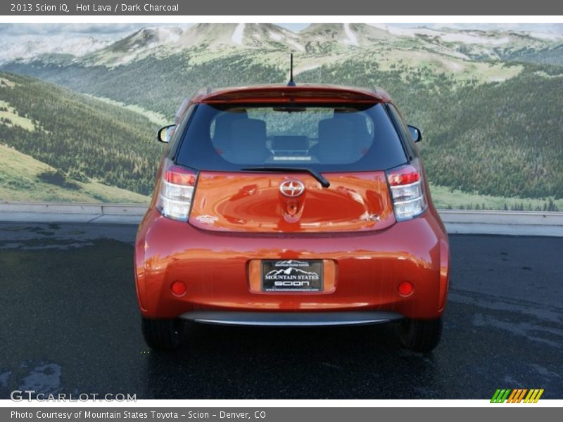 Hot Lava / Dark Charcoal 2013 Scion iQ