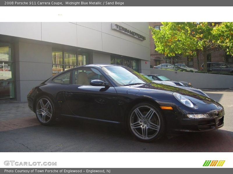 Midnight Blue Metallic / Sand Beige 2008 Porsche 911 Carrera Coupe