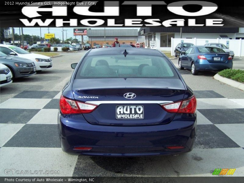 Indigo Night Blue / Gray 2012 Hyundai Sonata GLS