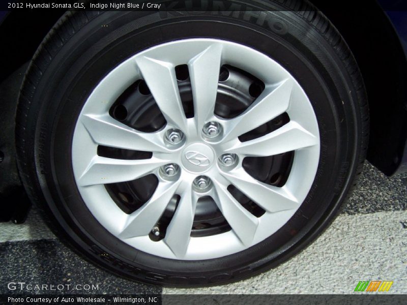 Indigo Night Blue / Gray 2012 Hyundai Sonata GLS