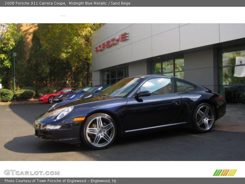 Midnight Blue Metallic / Sand Beige 2008 Porsche 911 Carrera Coupe