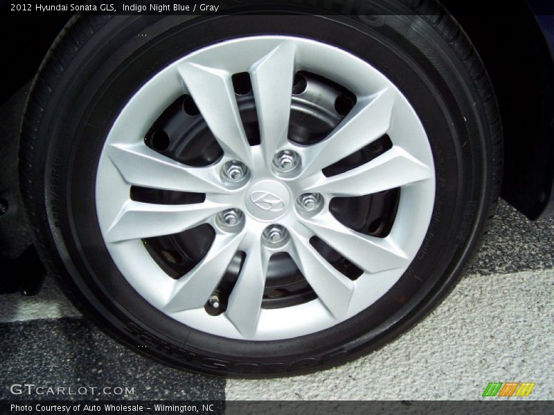 Indigo Night Blue / Gray 2012 Hyundai Sonata GLS