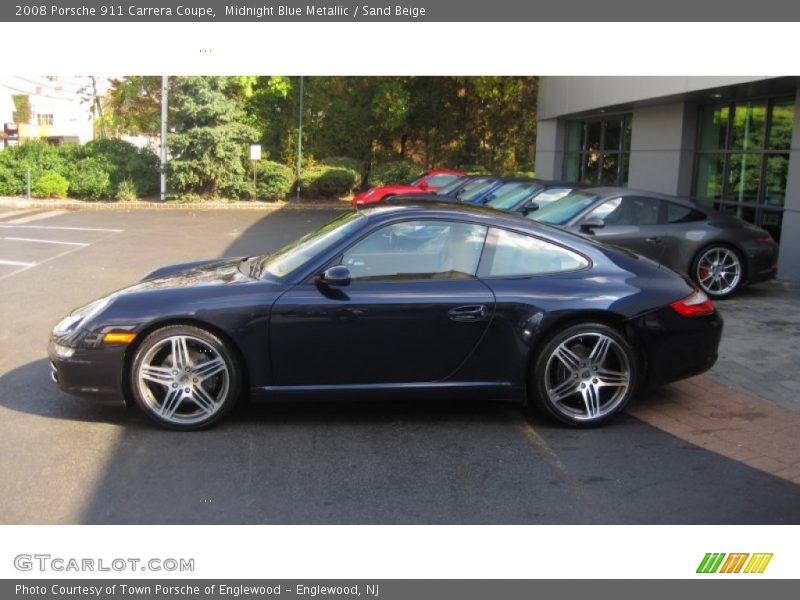Midnight Blue Metallic / Sand Beige 2008 Porsche 911 Carrera Coupe