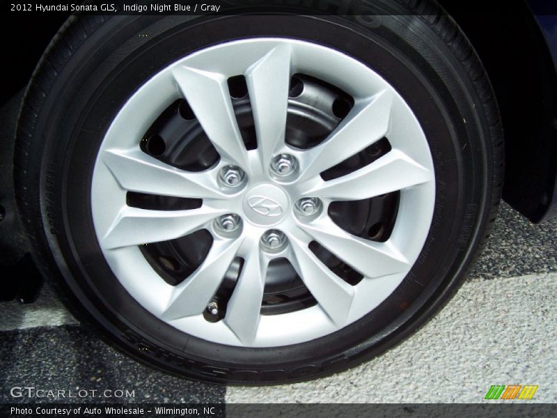 Indigo Night Blue / Gray 2012 Hyundai Sonata GLS
